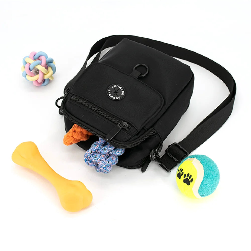 Dog Walking Bag with Built-in Dog Poop Bag Dispenser