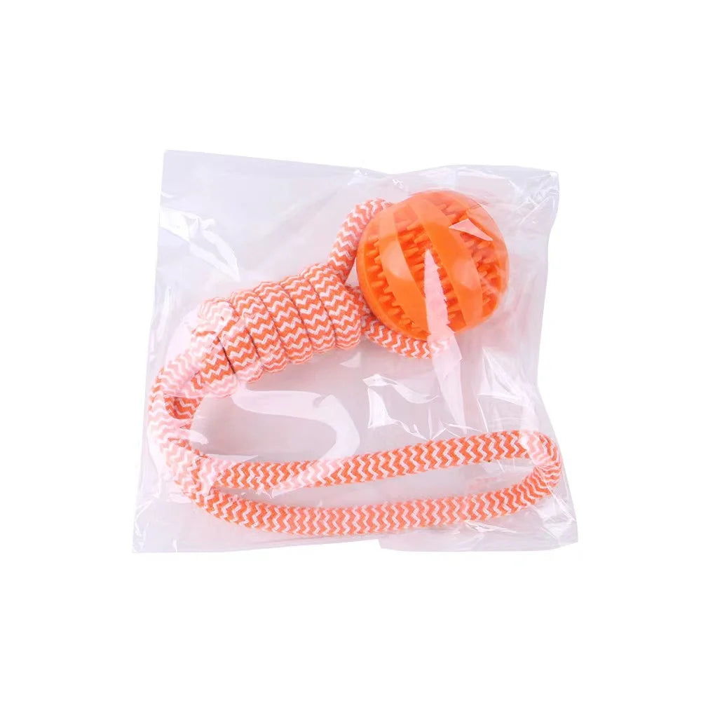 Rope Ball Treat Dispenser Tug