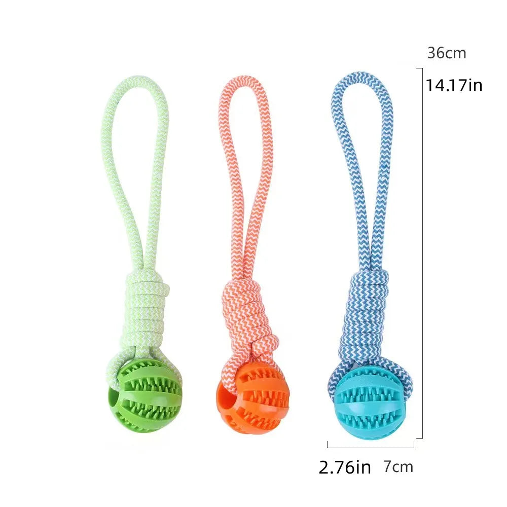 Rope Ball Treat Dispenser Tug