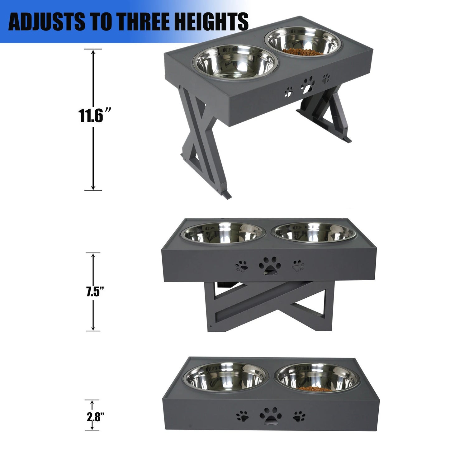 Elevated Dog Feeder Station