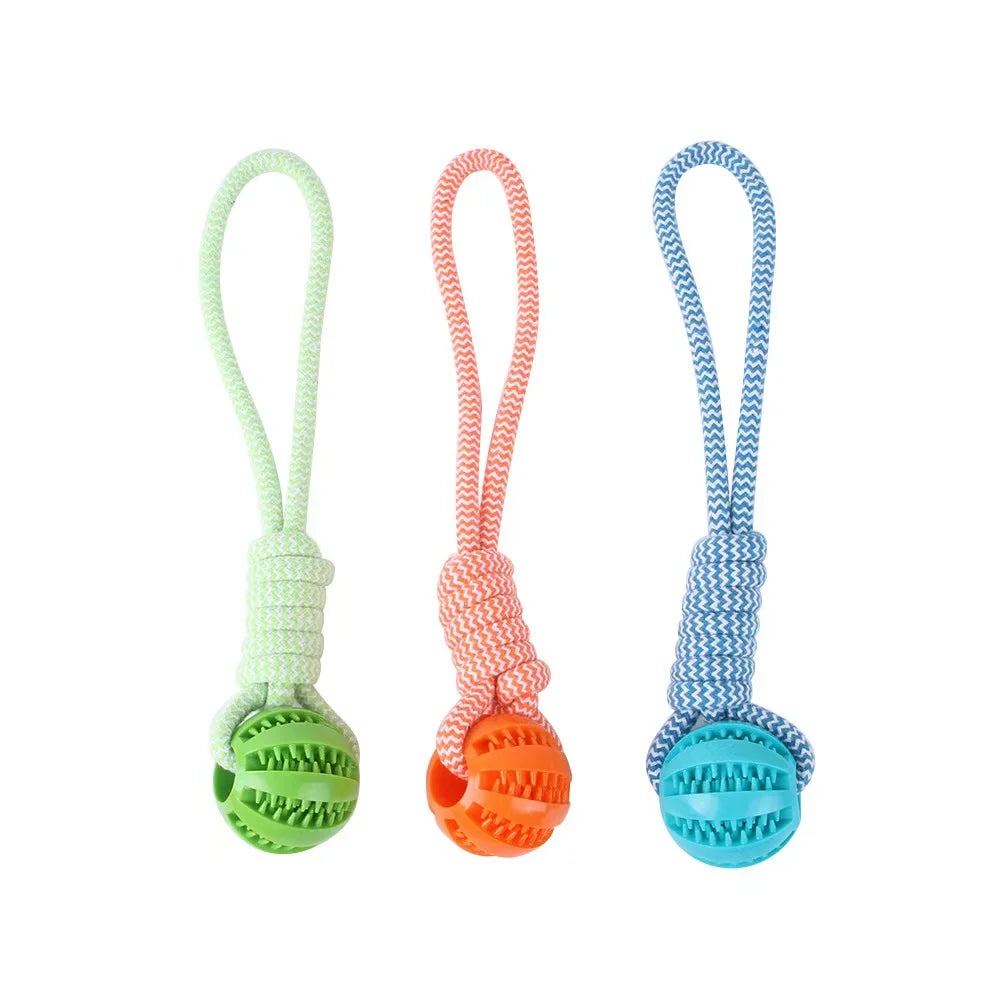 Rope Ball Treat Dispenser Tug